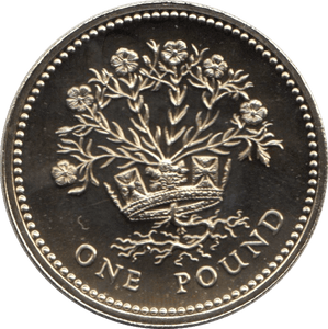 1986 ONE POUND £1 IRELAND FLAX BRILLIANT UNCIRCULATED BU - £1 BU - Cambridgeshire Coins