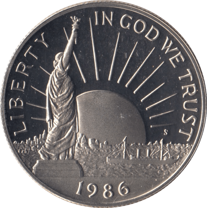 1986 PROOF HALF DOLLAR USA - SILVER WORLD COINS - Cambridgeshire Coins