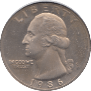 1986 QUARTER DOLLAR USA ( UNC ) S - WORLD COINS - Cambridgeshire Coins