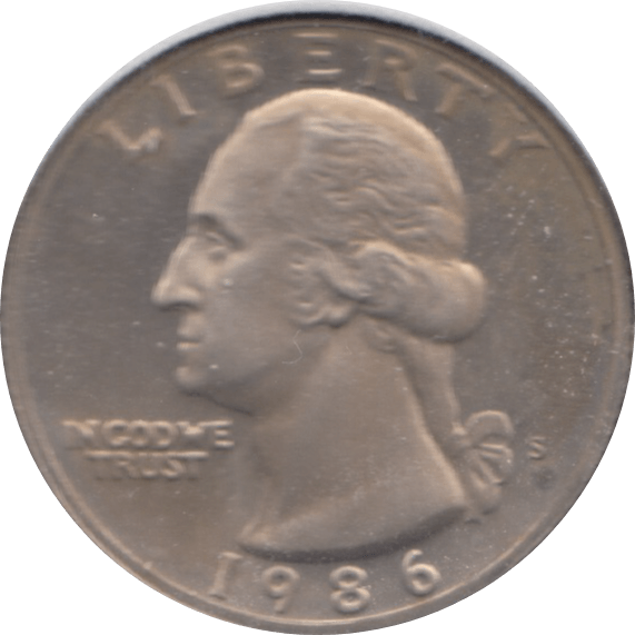 1986 QUARTER DOLLAR USA ( UNC ) S - WORLD COINS - Cambridgeshire Coins