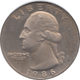 1986 QUARTER DOLLAR USA ( UNC ) S - WORLD COINS - Cambridgeshire Coins