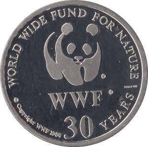 1986 SILVER PROOF WWF WILDLIFE MEDALLION - MEDALS & MEDALLIONS - Cambridgeshire Coins