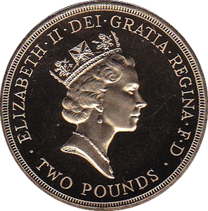 1986 TWO POUND £2 PROOF COIN XIII COMMONWEALTH GAMES JULY 1986 - £2 Proof - Cambridgeshire Coins
