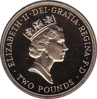 1986 TWO POUND £2 PROOF COIN XIII COMMONWEALTH GAMES JULY 1986 - £2 Proof - Cambridgeshire Coins