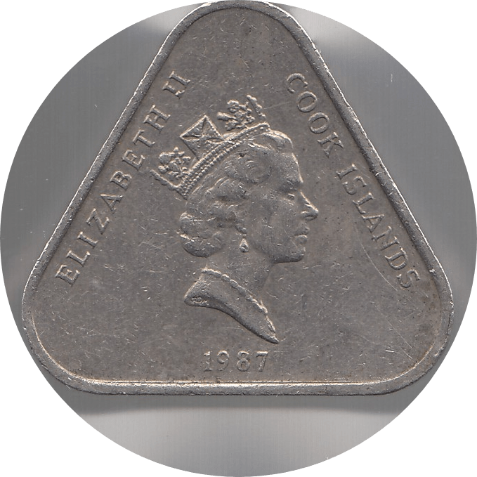 1987 2 DOLLARS COOK ISLANDS - WORLD COINS - Cambridgeshire Coins