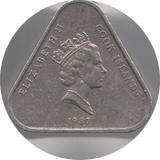 1987 2 DOLLARS COOK ISLANDS - WORLD COINS - Cambridgeshire Coins
