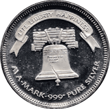 1987 A-MARK TROY OUNCE SILVER LIFE LIBERTY HAPPINESS USA - SILVER WORLD COINS - Cambridgeshire Coins
