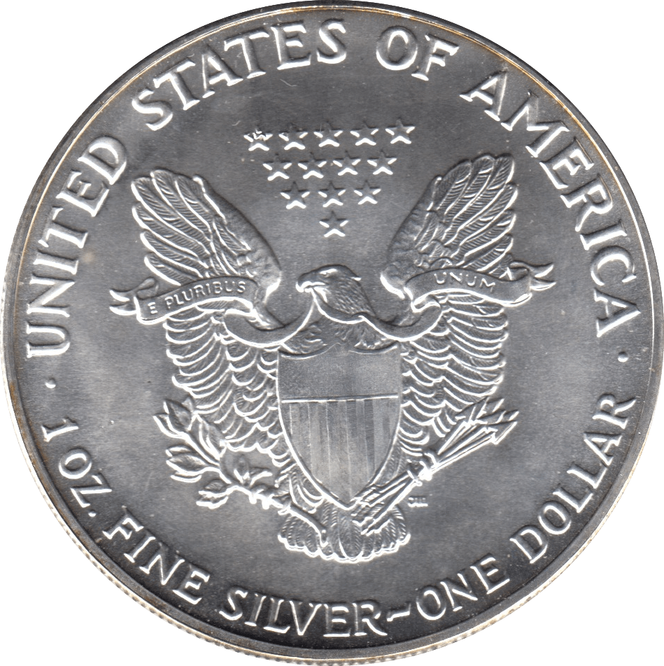 1987 AMERICAN EAGLE SILVER DOLLAR USA - SILVER WORLD COINS - Cambridgeshire Coins