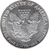 1987 AMERICAN EAGLE SILVER DOLLAR USA - SILVER WORLD COINS - Cambridgeshire Coins