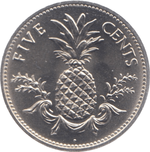 1987 BAHAMAS FIVE CENTS ( UNC ) - WORLD COINS - Cambridgeshire Coins