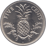 1987 BAHAMAS FIVE CENTS ( UNC ) - WORLD COINS - Cambridgeshire Coins