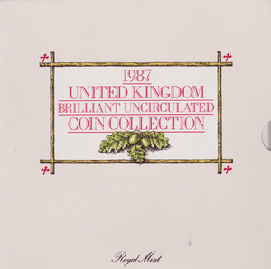 1987 BRILLIANT UNCIRCULATED COIN YEAR SET - Brilliant Uncirculated Year Sets - Cambridgeshire Coins
