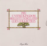 1987 BRILLIANT UNCIRCULATED COIN YEAR SET - Brilliant Uncirculated Year Sets - Cambridgeshire Coins