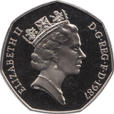1987 FIFTY PENCE PROOF 50P COIN BRITANNIA - 50p Proof - Cambridgeshire Coins
