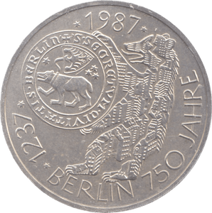 1987 GERMANY SILVER 10 MARKS - SILVER WORLD COINS - Cambridgeshire Coins