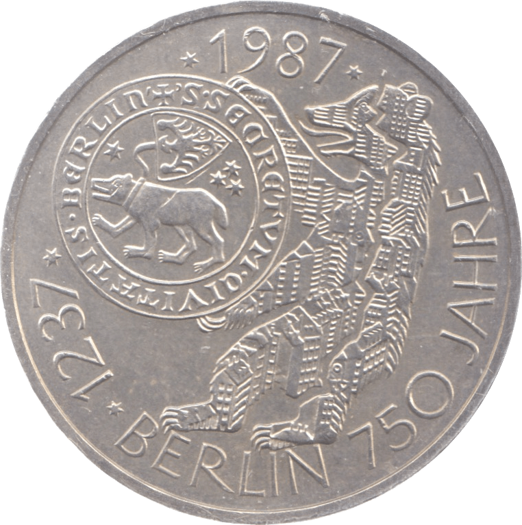 1987 GERMANY SILVER 10 MARKS - SILVER WORLD COINS - Cambridgeshire Coins