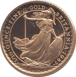 1987 GOLD PROOF 1/10TH OUNCE £10 BRITANNIA - GOLD BRITANNIAS - Cambridgeshire Coins
