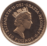1987 GOLD PROOF 1/10TH OUNCE £10 BRITANNIA - GOLD BRITANNIAS - Cambridgeshire Coins