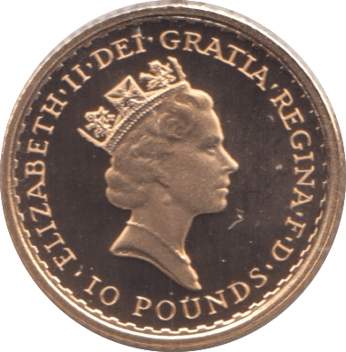 1987 GOLD PROOF 1/10TH OUNCE £10 BRITANNIA - GOLD BRITANNIAS - Cambridgeshire Coins