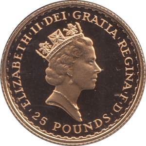 1987 GOLD PROOF £25 1/4 OUNCE BRITANNIA - GOLD BRITANNIAS - Cambridgeshire Coins