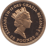 1987 GOLD PROOF £25 1/4 OUNCE BRITANNIA - GOLD BRITANNIAS - Cambridgeshire Coins