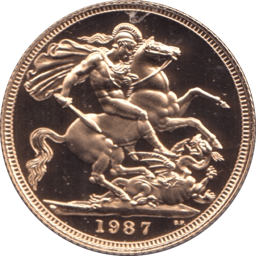 1987 GOLD SOVEREIGN ( PROOF ) - Sovereign - Cambridgeshire Coins