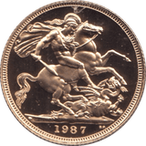 1987 GOLD SOVEREIGN ( PROOF ) - Sovereign - Cambridgeshire Coins
