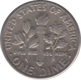 1987 ONE DIME USA PHILADELPHIA MINT - SILVER WORLD COINS - Cambridgeshire Coins