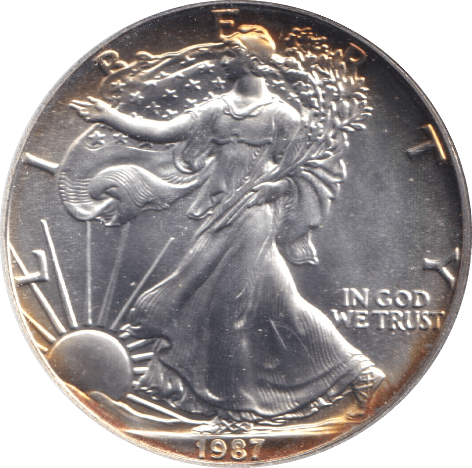 1987 SILVER LIBERTY DOLLAR USA - Cambridgeshire Coins