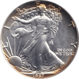 1987 SILVER LIBERTY DOLLAR USA - Cambridgeshire Coins