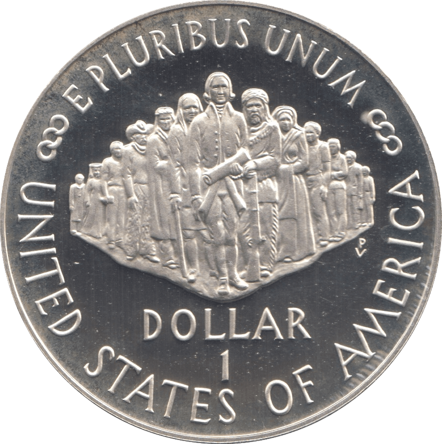 1987 SILVER USA PEACE DOLLAR - SILVER WORLD COINS - Cambridgeshire Coins