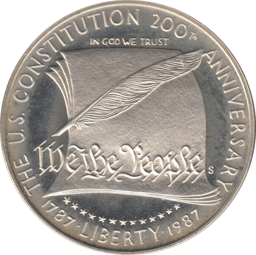 1987 SILVER USA PEACE DOLLAR - SILVER WORLD COINS - Cambridgeshire Coins