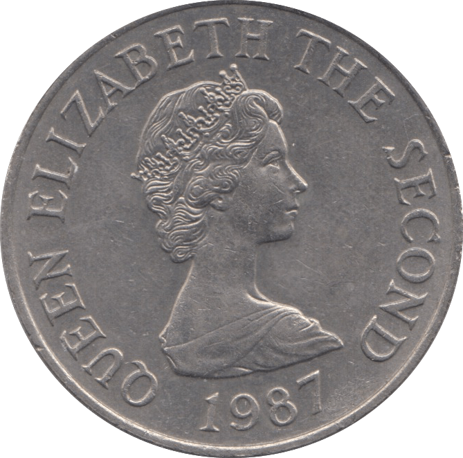1987 TEN PENCE JERSEY - WORLD COINS - Cambridgeshire Coins
