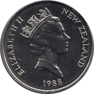 1988 10 CENTS NEW ZEALAND ( BU ) - WORLD COINS - Cambridgeshire Coins