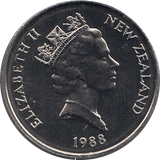 1988 10 CENTS NEW ZEALAND ( BU ) - WORLD COINS - Cambridgeshire Coins