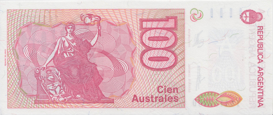 1988 100 AUSTRALES BANKNOTE ARGENTINA REF 547 - World Banknotes - Cambridgeshire Coins