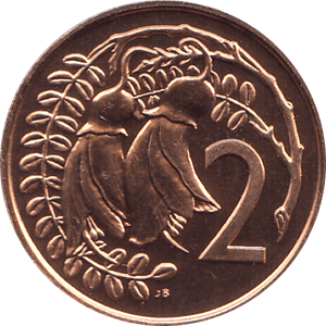 1988 2 CENTS NEW ZEALAND ( BU ) - WORLD COINS - Cambridgeshire Coins