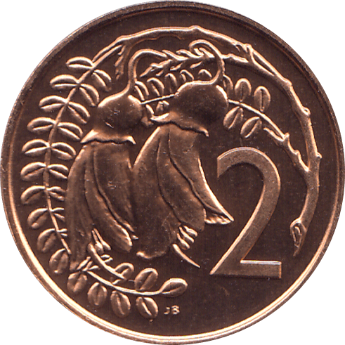 1988 2 CENTS NEW ZEALAND ( BU ) - WORLD COINS - Cambridgeshire Coins