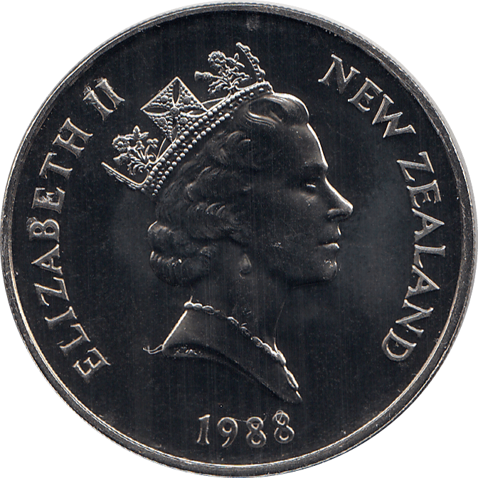 1988 20 CENTS NEW ZEALAND ( BU ) - WORLD COINS - Cambridgeshire Coins