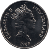 1988 20 CENTS NEW ZEALAND ( BU ) - WORLD COINS - Cambridgeshire Coins
