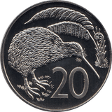 1988 20 CENTS NEW ZEALAND ( BU ) - WORLD COINS - Cambridgeshire Coins