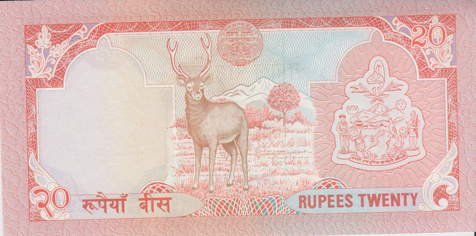 1988 20 RUPEES BANKNOTE NEPAL REF 933 - World Banknotes - Cambridgeshire Coins