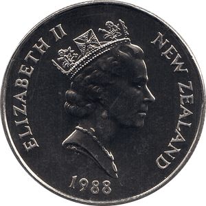 1988 50 CENTS NEW ZEALAND ( BU ) - WORLD COINS - Cambridgeshire Coins