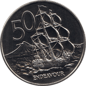 1988 50 CENTS NEW ZEALAND ( BU ) - WORLD COINS - Cambridgeshire Coins