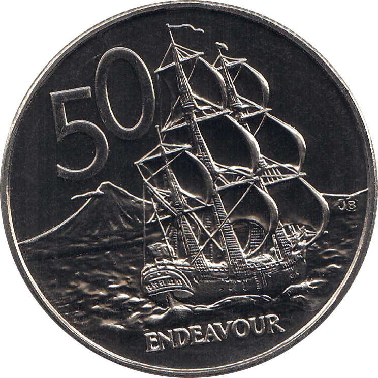 1988 50 CENTS NEW ZEALAND ( BU ) - WORLD COINS - Cambridgeshire Coins