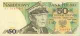 1988 BANK OF POLAND 50 ZLOTY BANKNOTE REF 1306 - World Banknotes - Cambridgeshire Coins