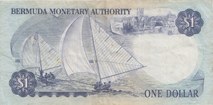 1988 BERMUDA MONETARY AUTHORITY ONE DOLLAR BANKNOTE REF 1524 - World Banknotes - Cambridgeshire Coins