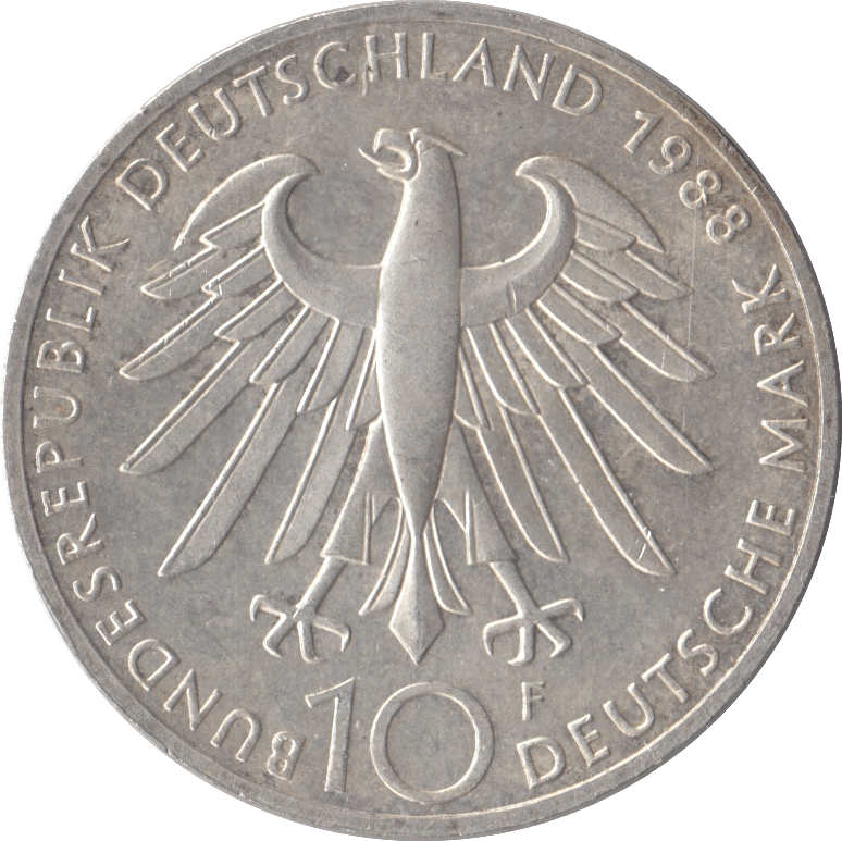 1988 CARL ZEISS COMMEMORATIVE GERMANY SILVER 10 MARKS - SILVER WORLD COINS - Cambridgeshire Coins