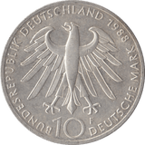 1988 CARL ZEISS COMMEMORATIVE GERMANY SILVER 10 MARKS - SILVER WORLD COINS - Cambridgeshire Coins