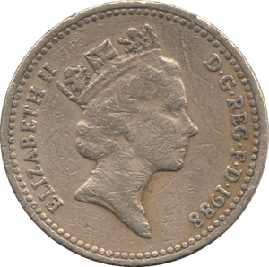 1988 CIRCULATED £1 Shield - £1 CIRCULATED - Cambridgeshire Coins